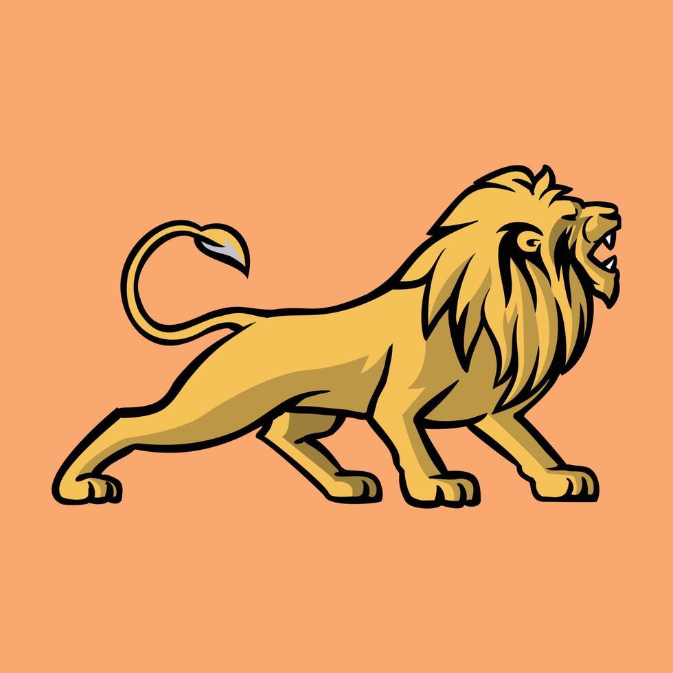 vector illustration of a lions head 13687961 Vector Art at Vecteezy