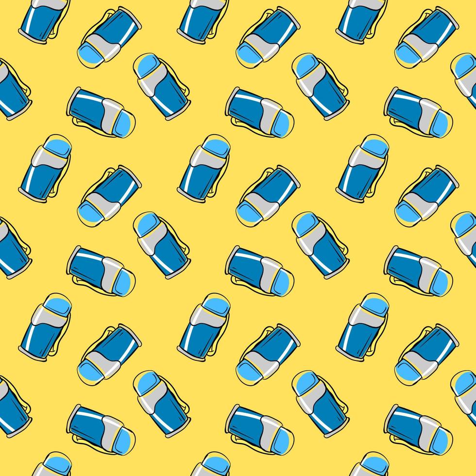 Thermos pattern, illustration, vector on white background.