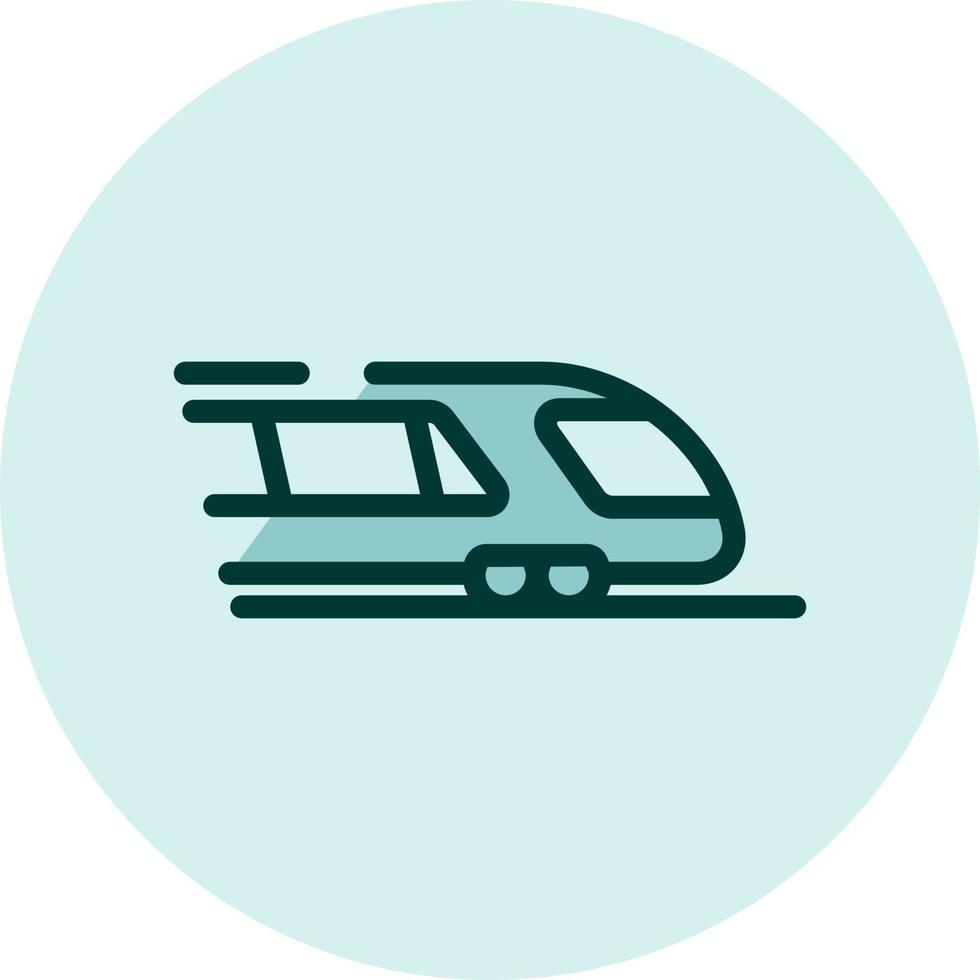 Speed train, illustration, vector on a white background.