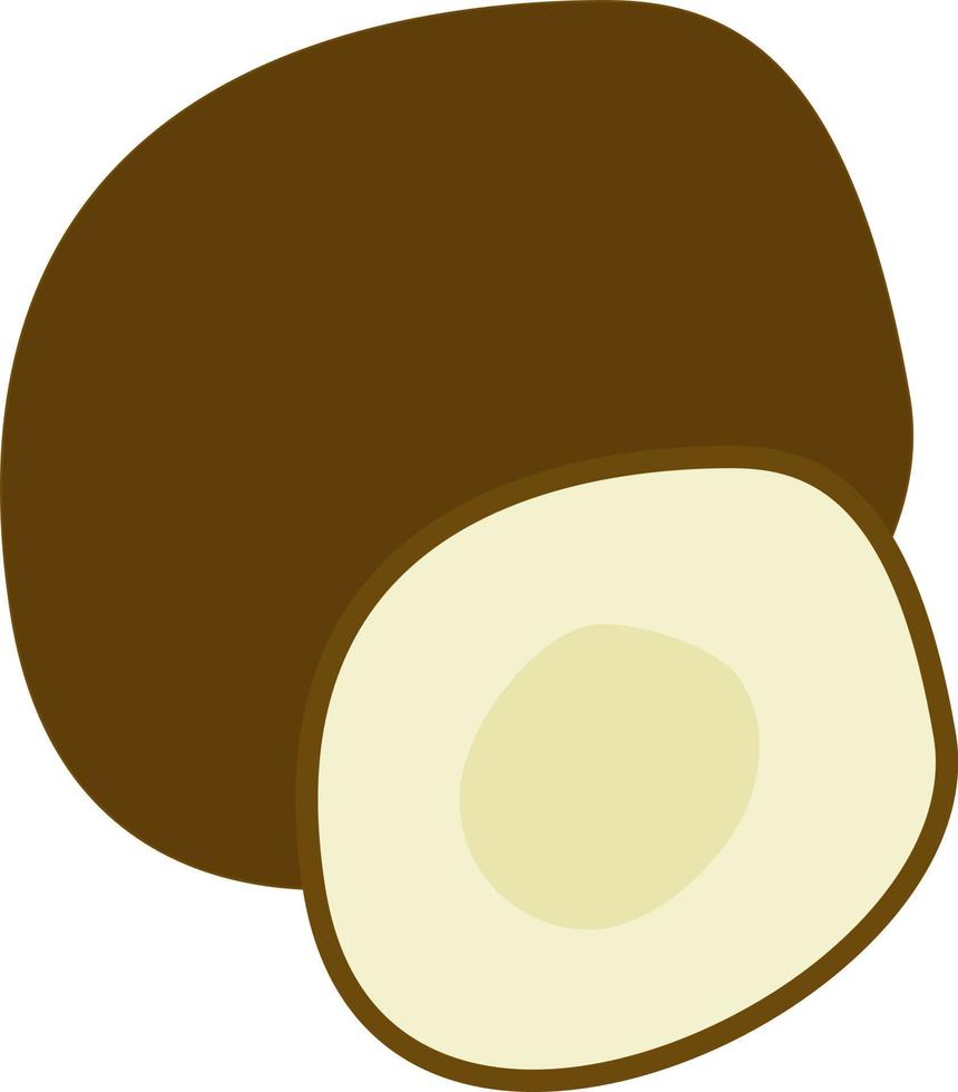 Sweet coconut, illustration, vector, on a white background. vector