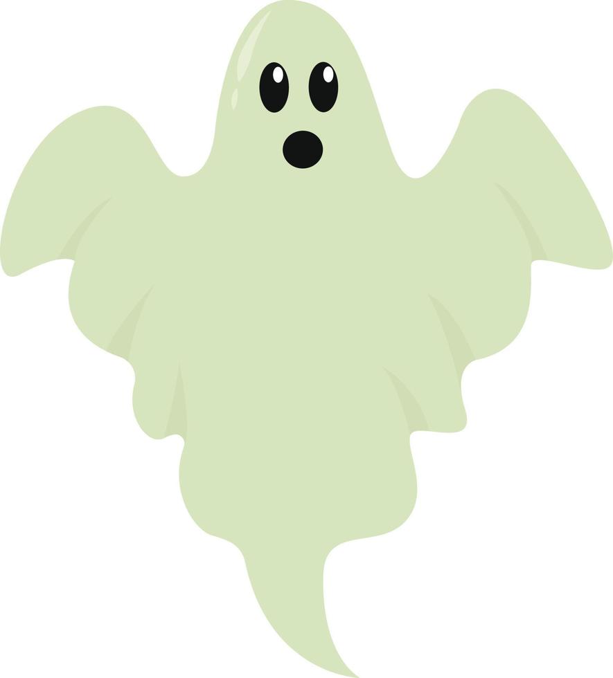 fantasma, ilustración, vector sobre fondo blanco.