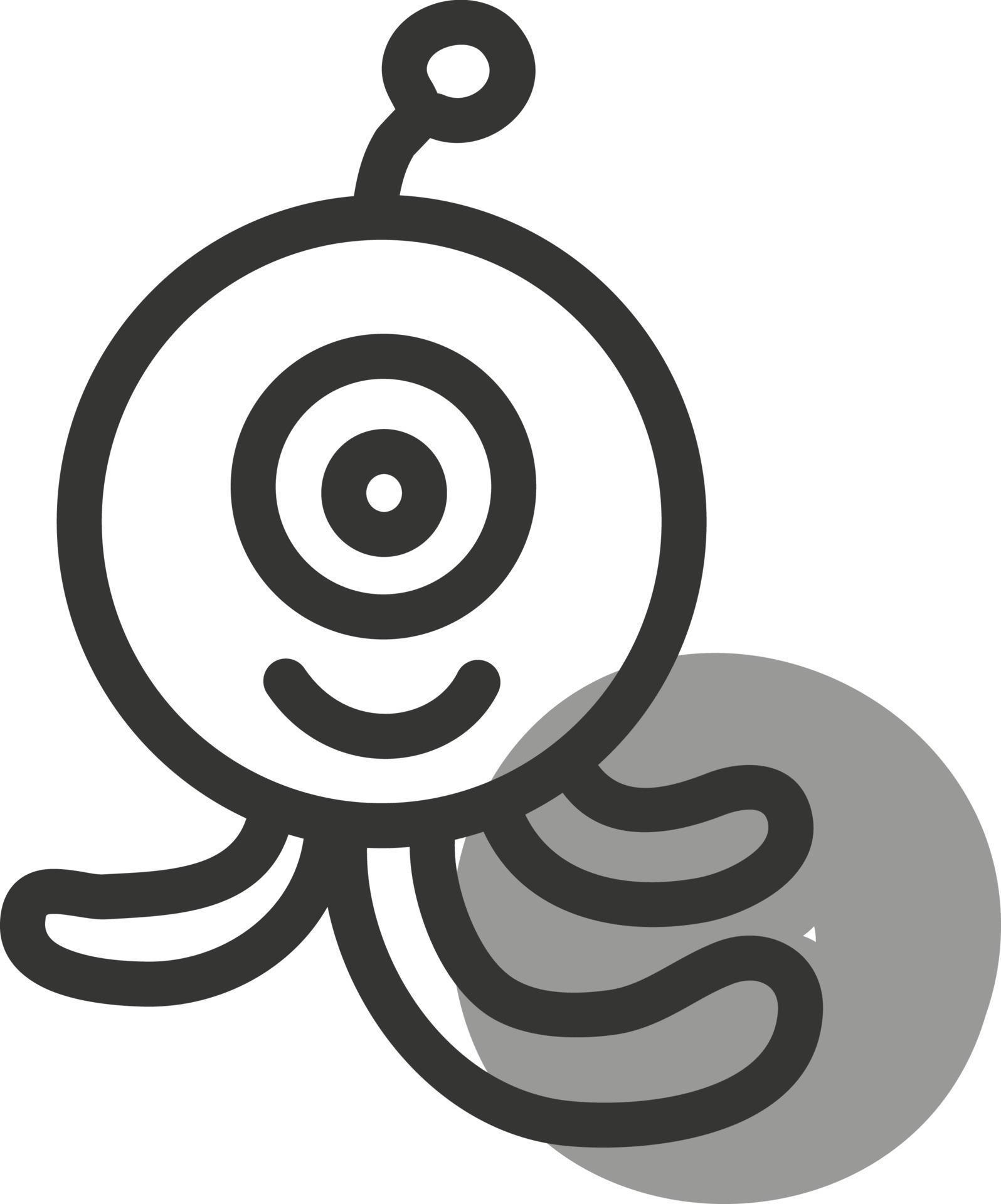 Grey alien, illustration, vector, on a white background. 13688427