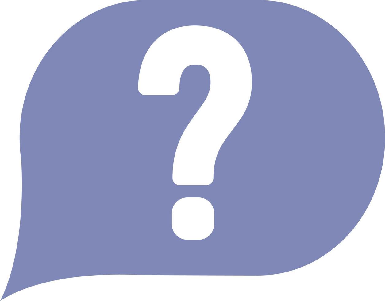 Question mark, icon illustration, vector on white background