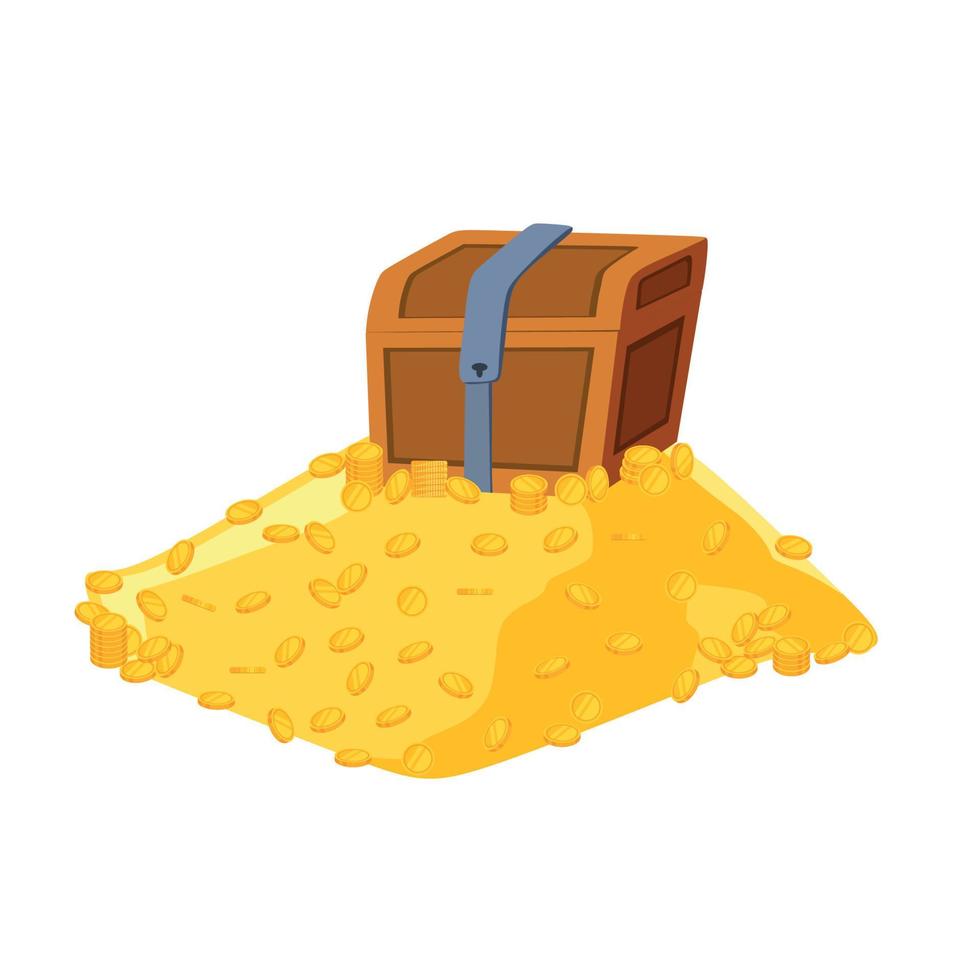 A drunken pirate with a bottle in his hand sleeps next to the barrels. Vector cartoon illustration.