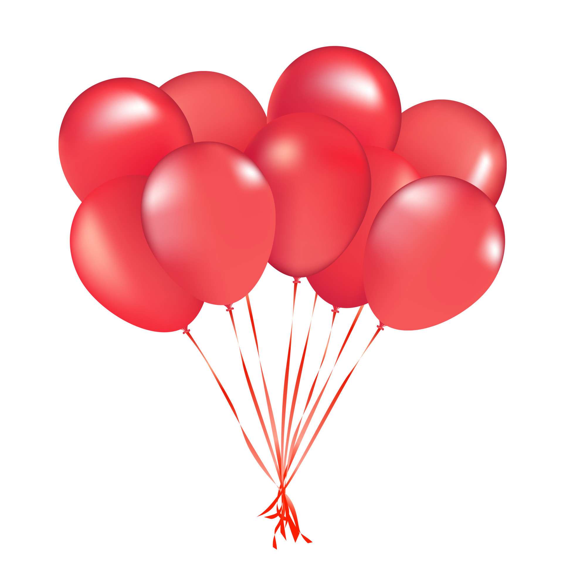 Decoración Roja De Los Globos, Un Ejemplo Del Vector Dibujado A Mano De La  Decoración De Globos Rojos, Perfecta Para Usar Para Proyectos Como El  Partido, Fiestas De Cumpleaños, Años Nuevos, Elementos