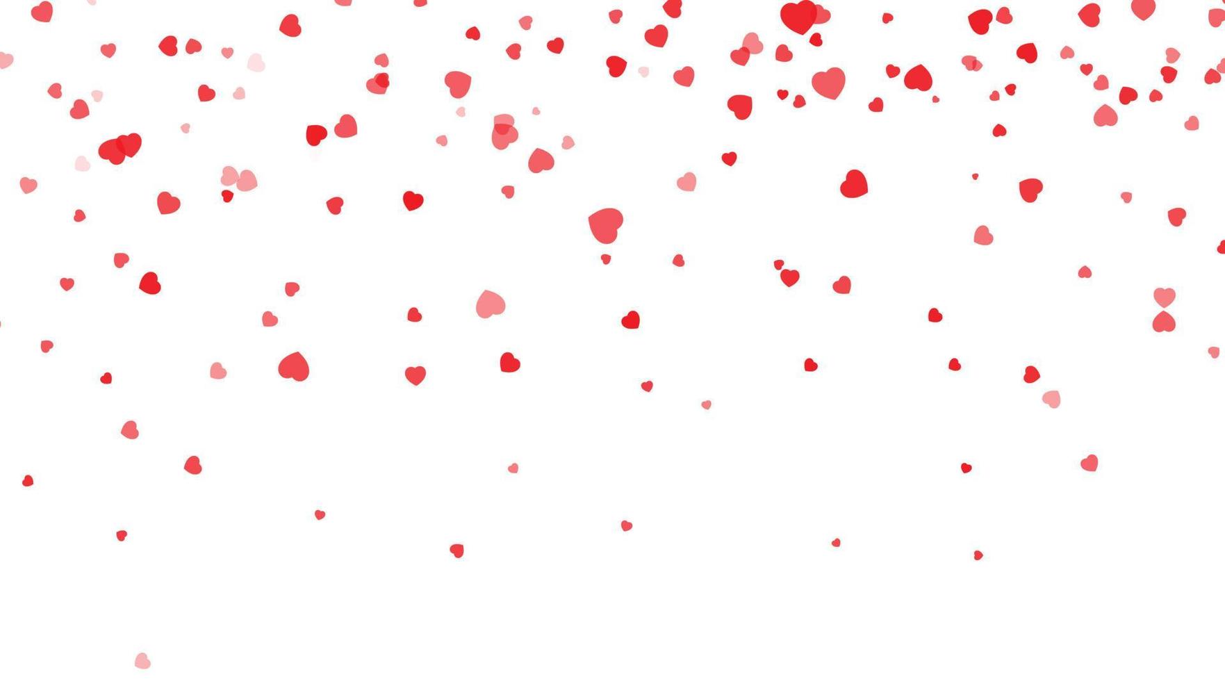 All You Need Is Love. Closeup view of confetti hearts of red color against pink background. vector illustration valentines day heart confetti. Vector heart confetti.