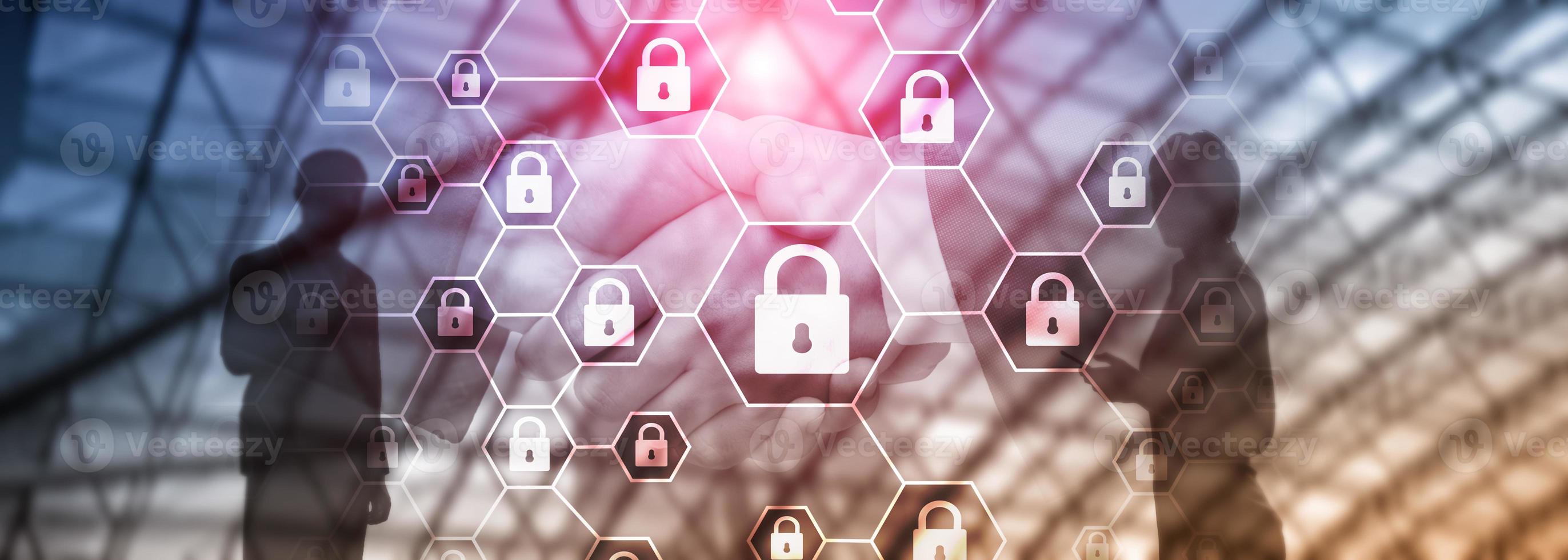 Cybersecurity, Information privacy, data protection, virus and spyware defense. photo