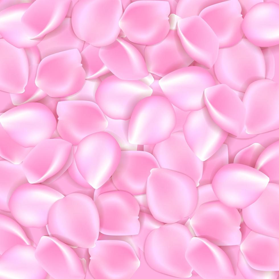 Pink rose petals background with sample text vector illustration. Pink rose petals vector illustration.