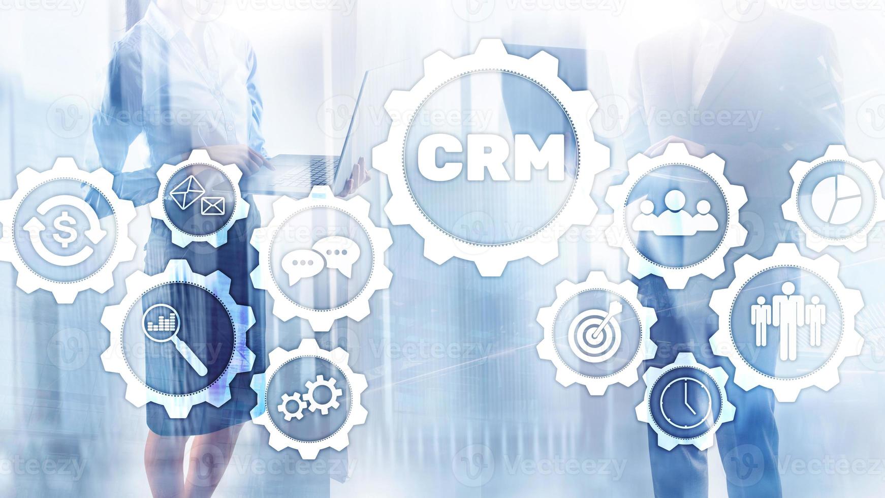 Business Customer CRM Management Analysis Service Concept. Relationship Management photo