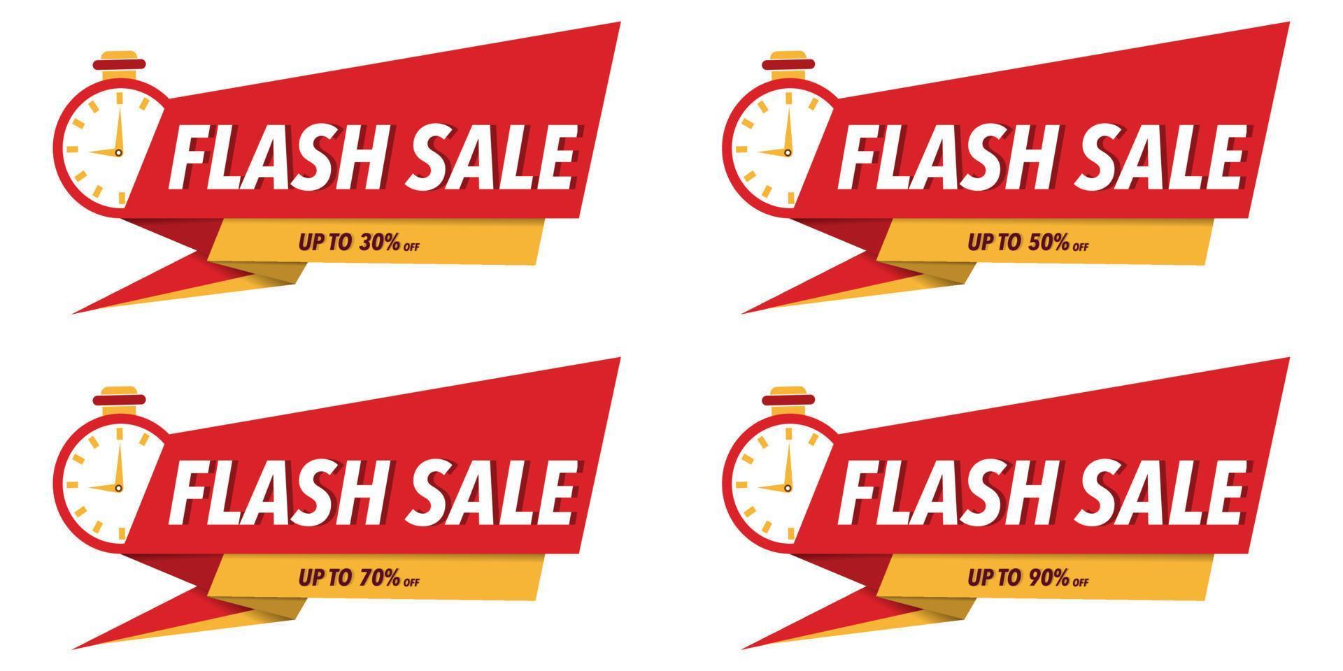 Flash sale banner template design for web or social media. Special offer discounts, One day big sale, special offers. Sales banner template design, Super Sale, end of season special offer banner. vector