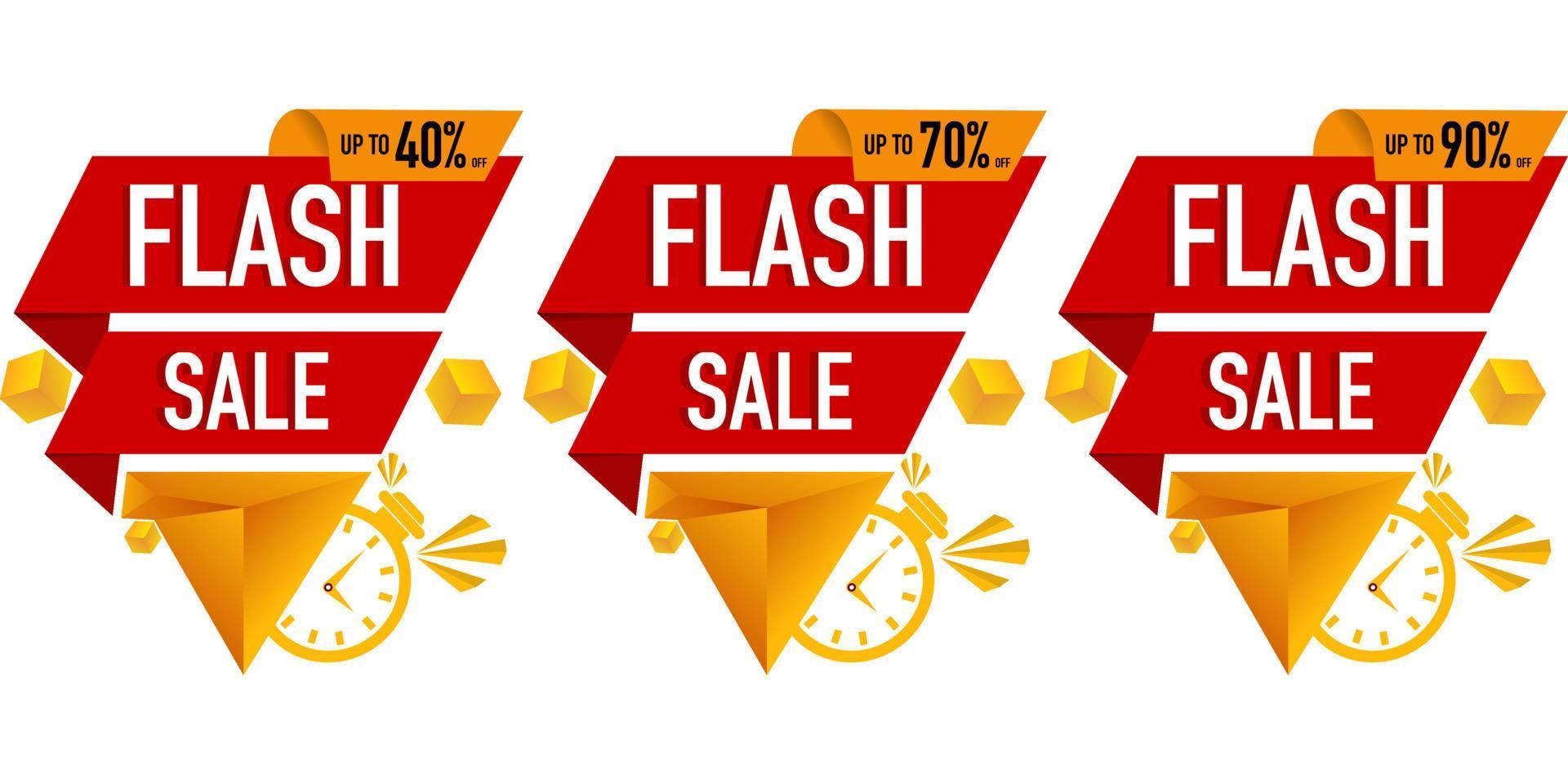 Flash sale banner template design for web or social media. Special offer discounts, One day big sale, special offers. Sales banner template design, Super Sale, end of season special offer banner. vector
