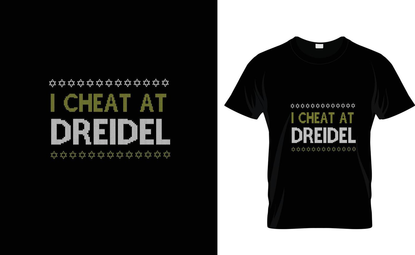 I CHEAT AT...HANUKKAH T SHIRT vector