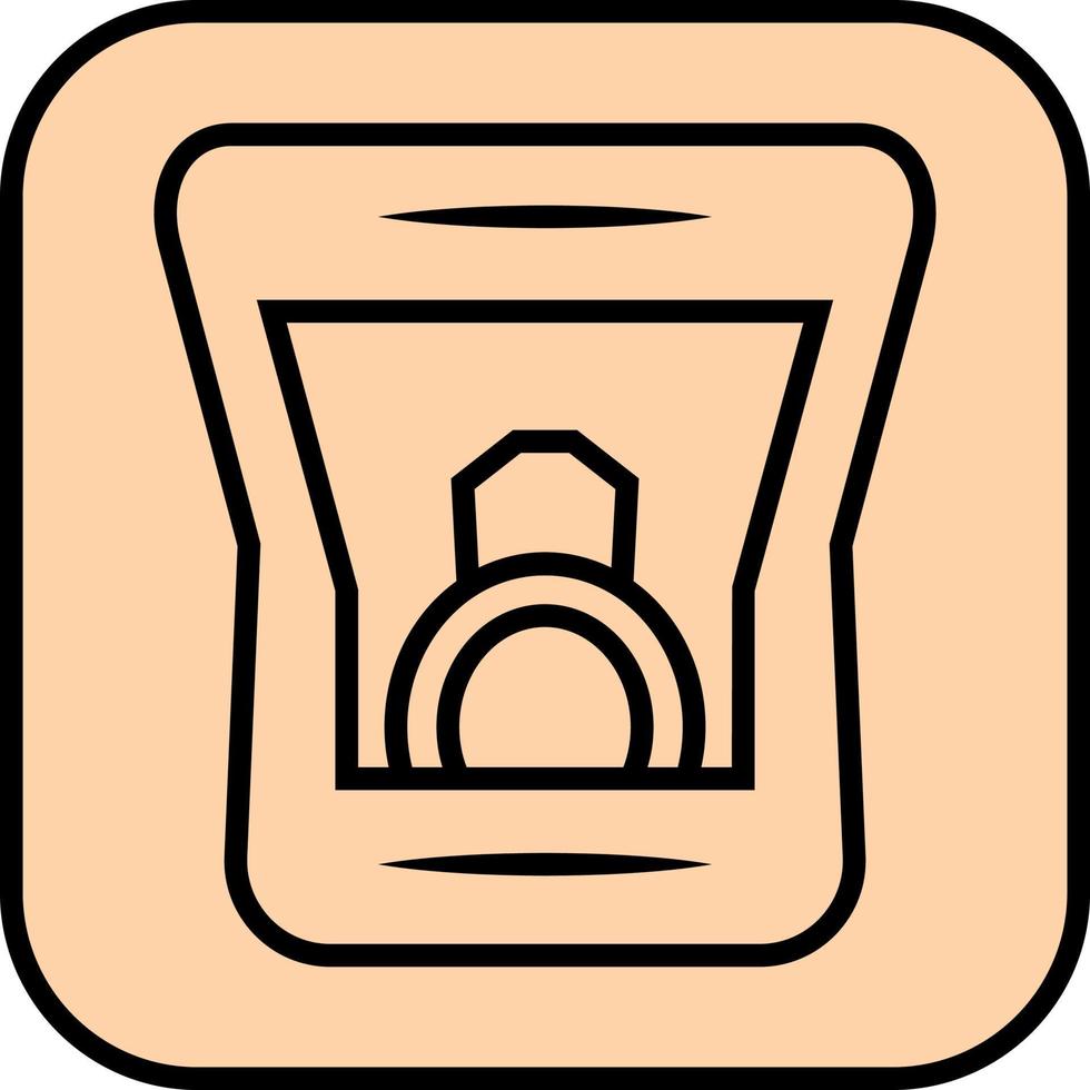 Proposal ring, illustration, vector on a white background.