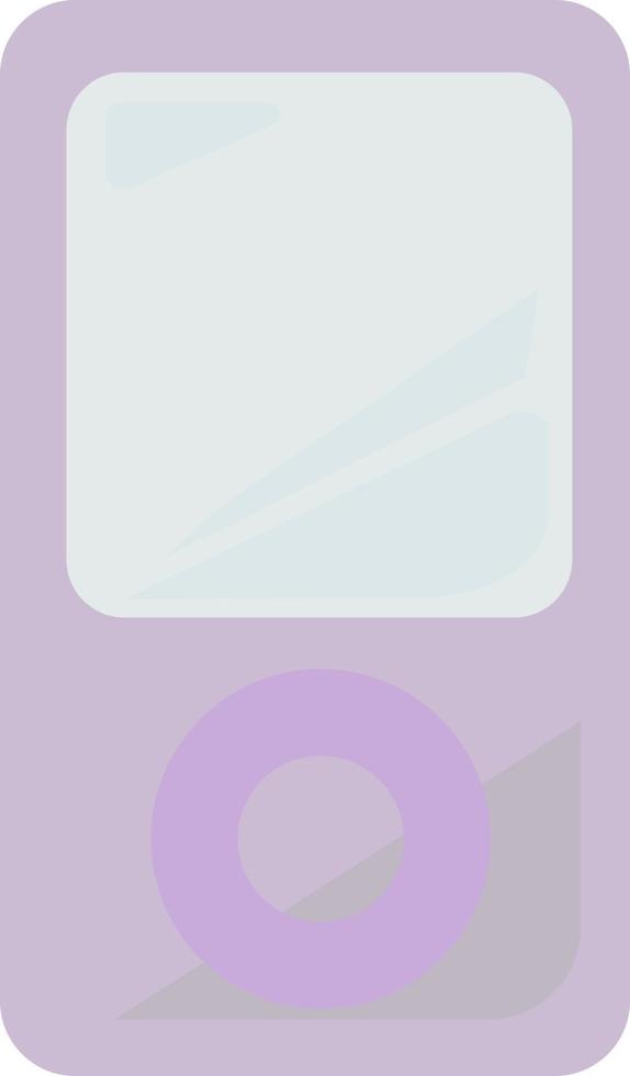 MP3 player, illustration, vector on white background.