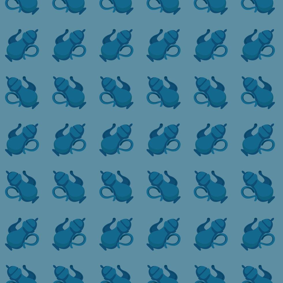 Kettle pattern, illustration, vector on white background.