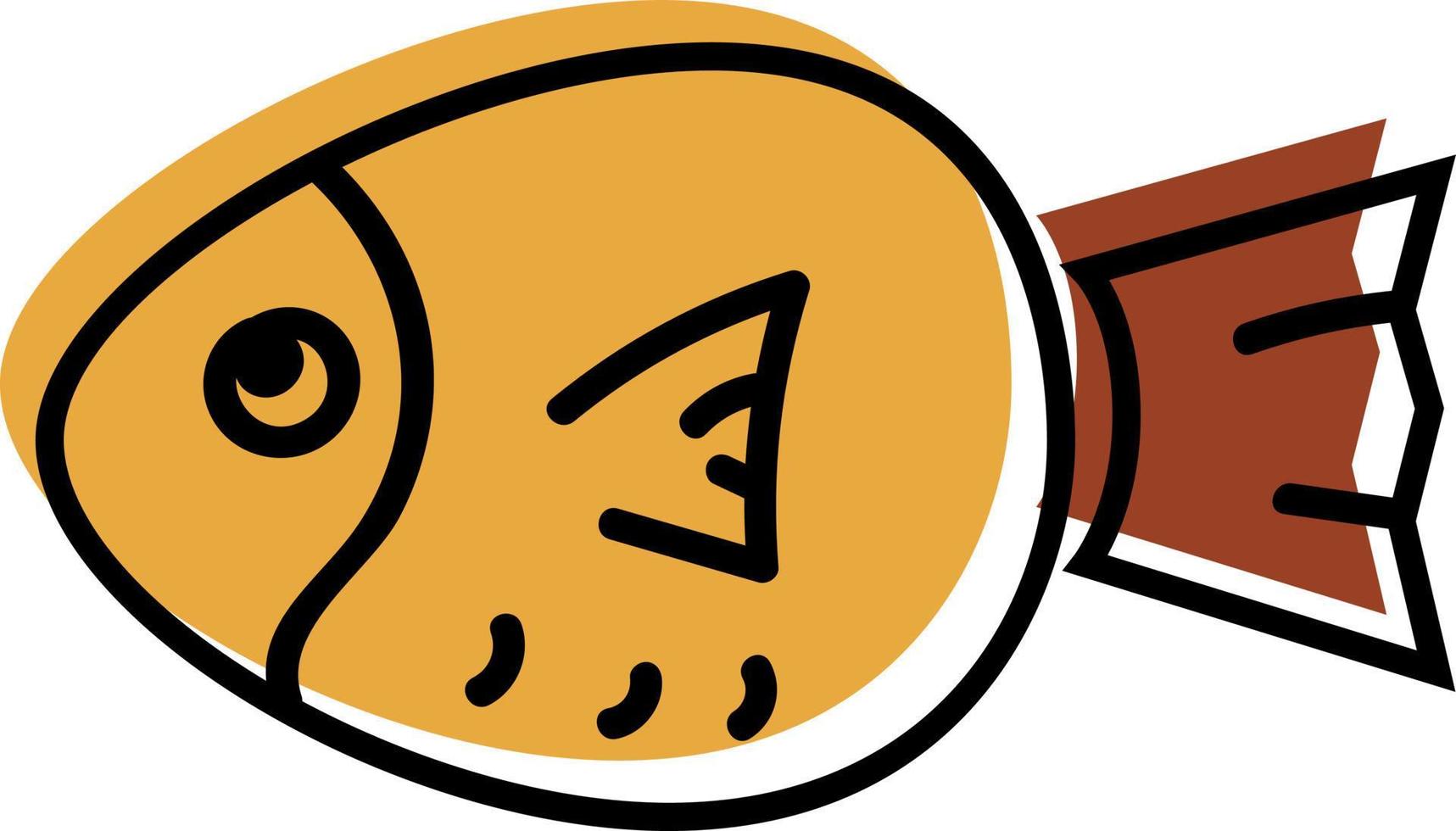 Puffer fish, icon illustration, vector on white backgroundv