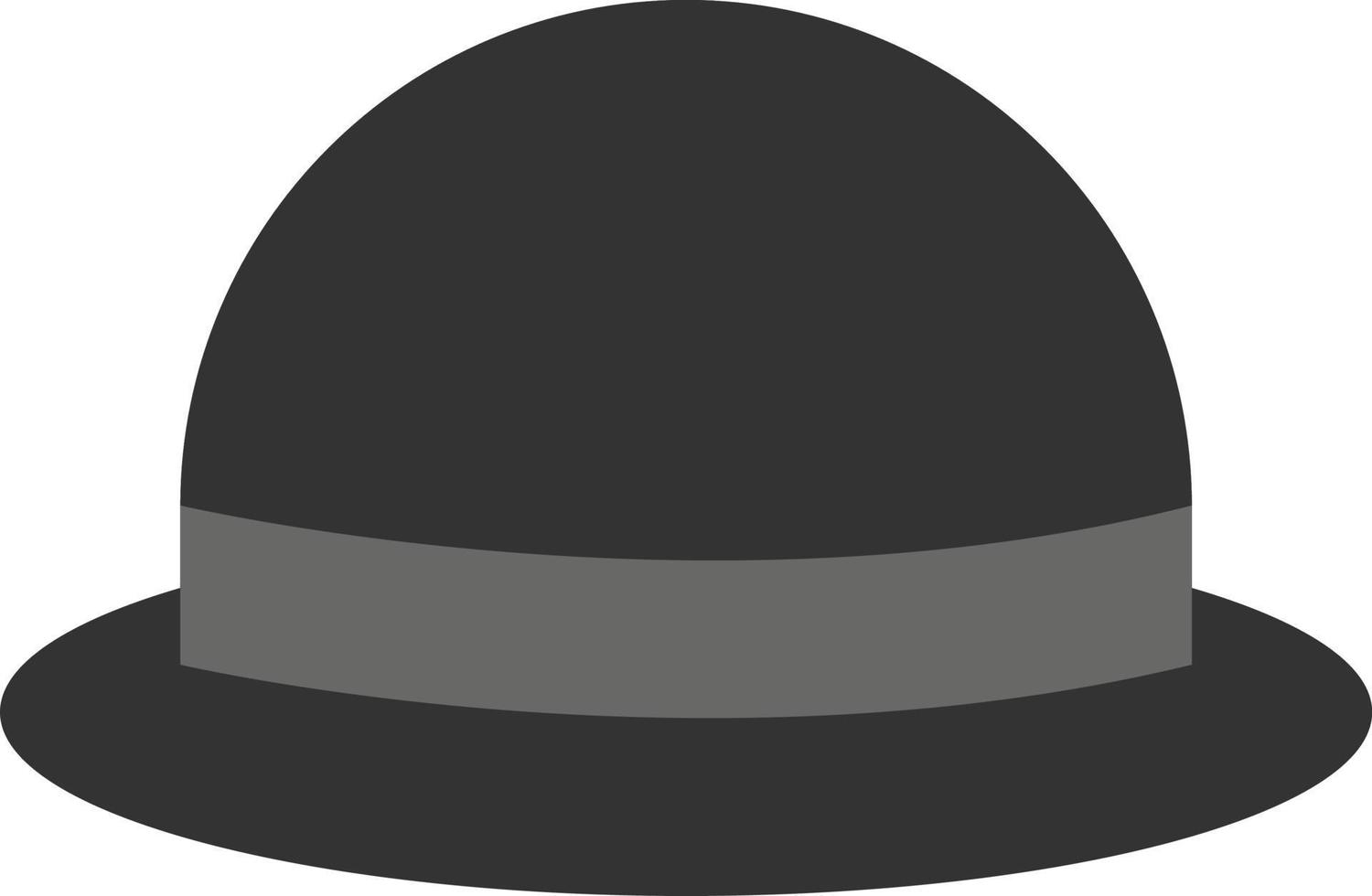 Black hat, illustration, vector on white background.