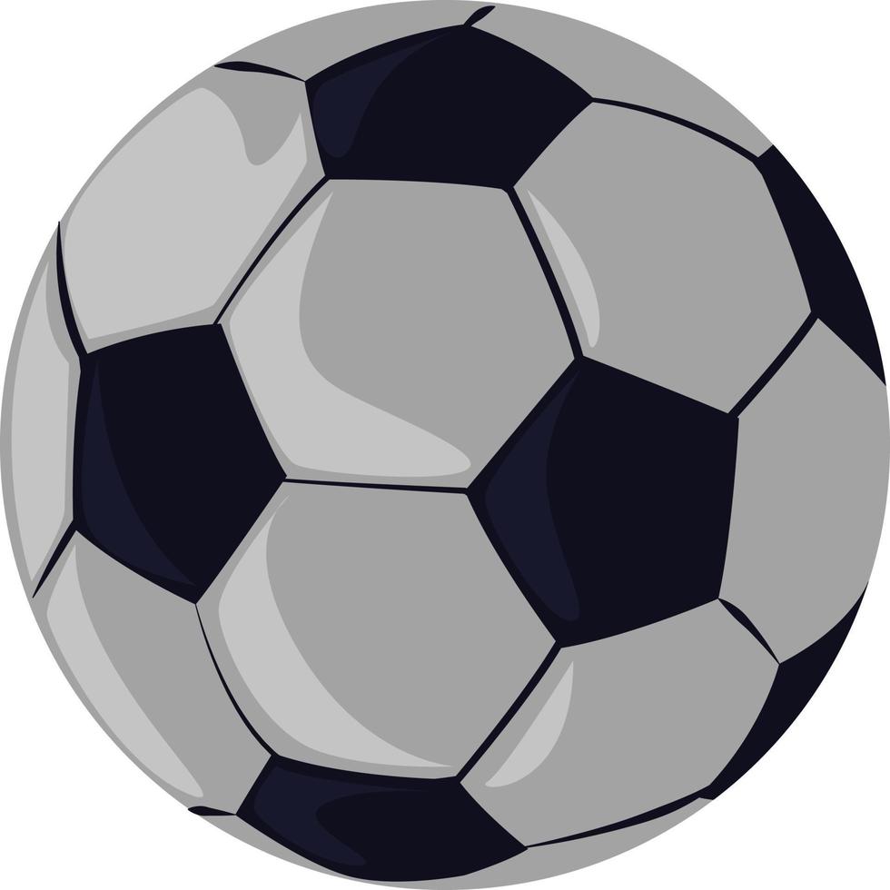 pelota de fútbol, ilustración, vector sobre fondo blanco