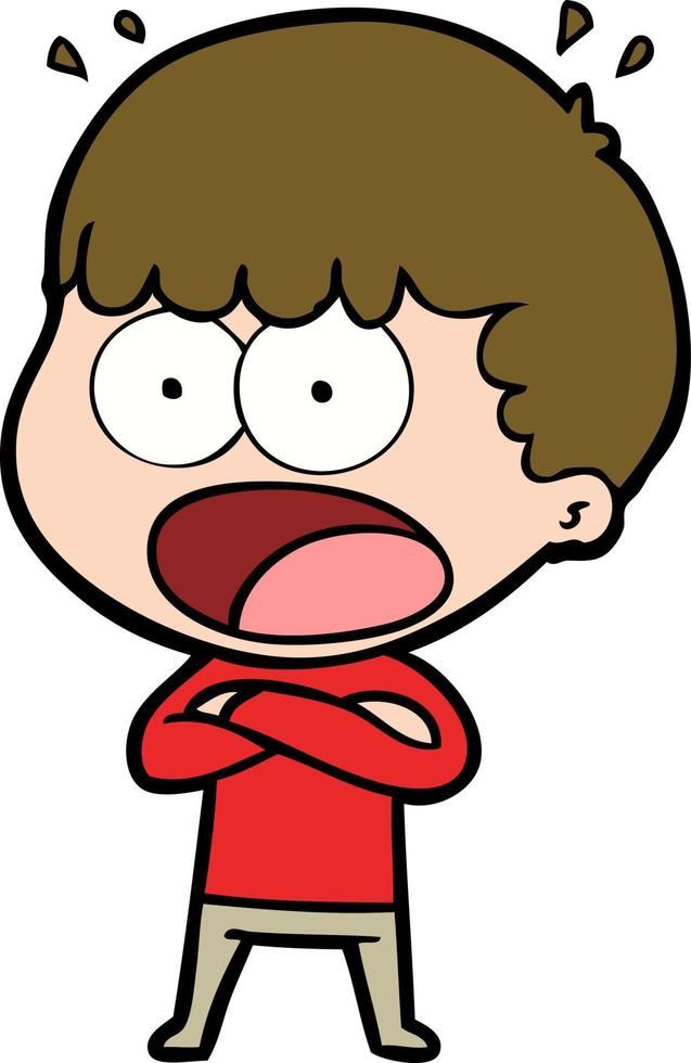 Vector man character in cartoon style