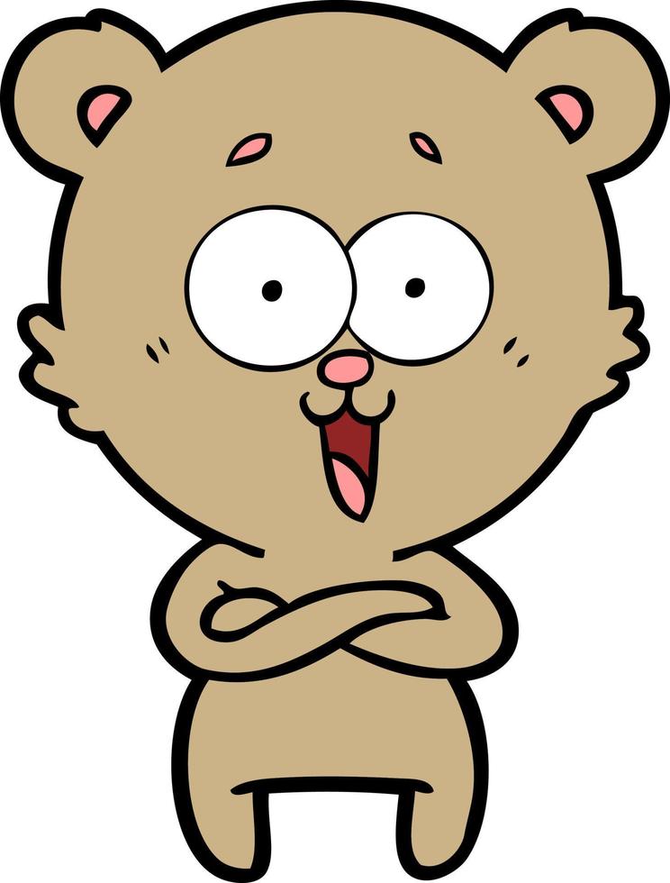 Vector bear character in cartoon style