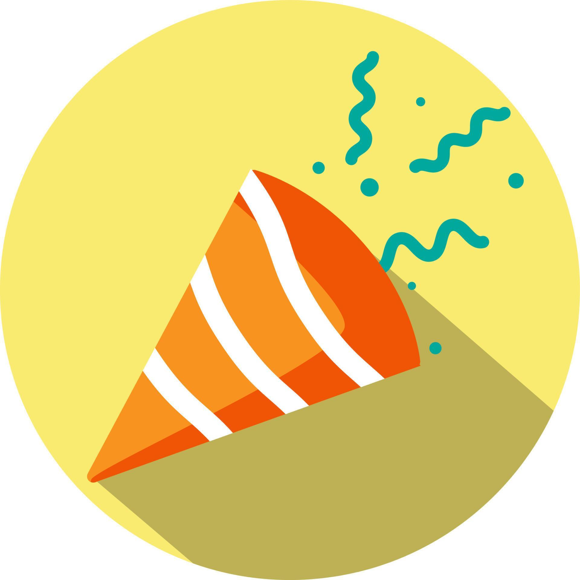 Birthday streamer, illustration, vector, on a white background