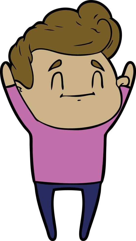Vector boy character in cartoon style