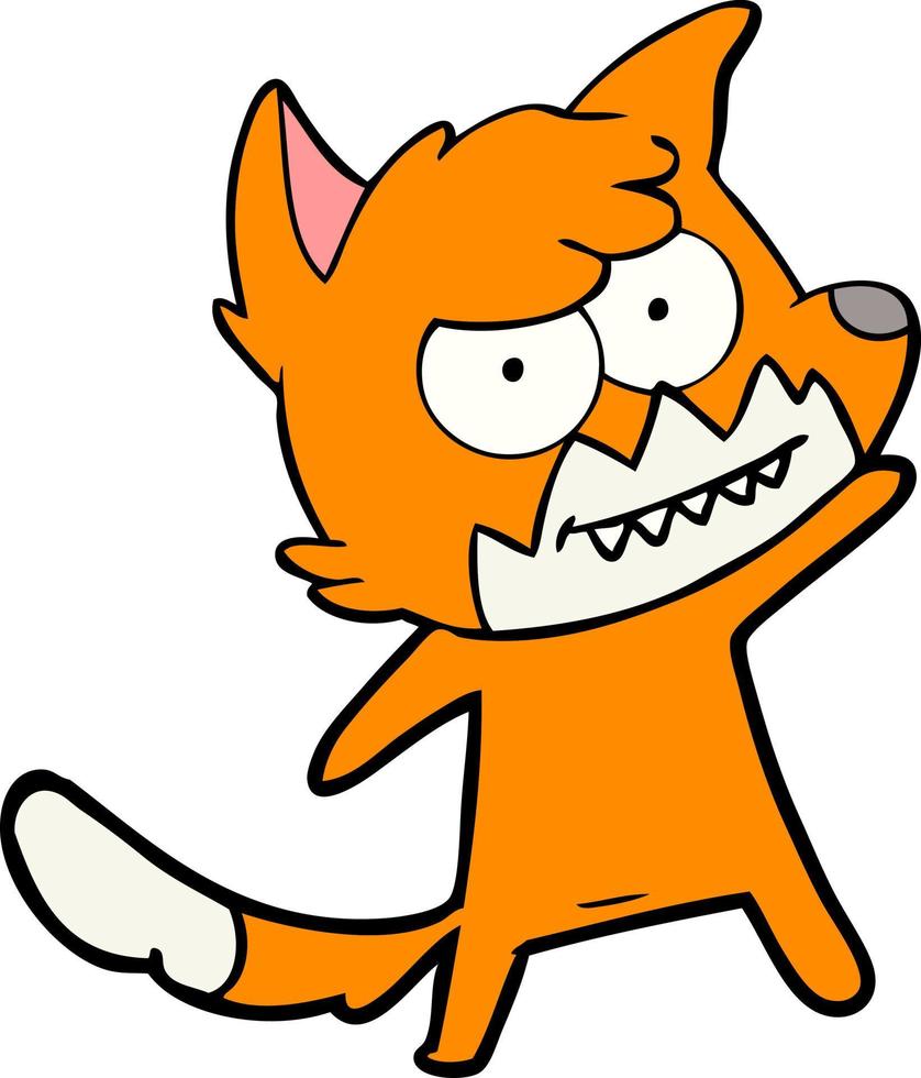 Vector fox character in cartoon style