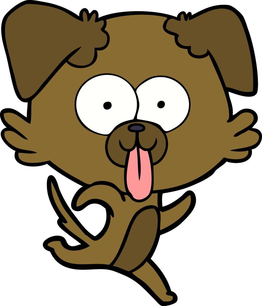Vector dog character in cartoon style