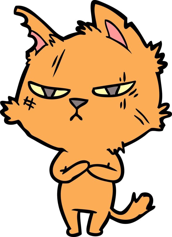 Vector cat character in cartoon style