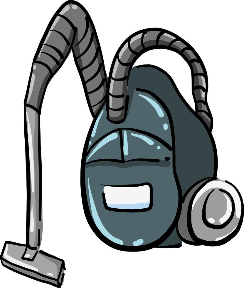 Vacuum cleaner, illustration, vector on white background