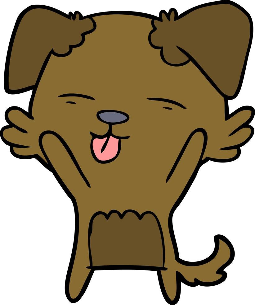 Vector dog character in cartoon style