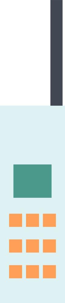 Keypad mobile phone, illustration, vector, on a white background. vector