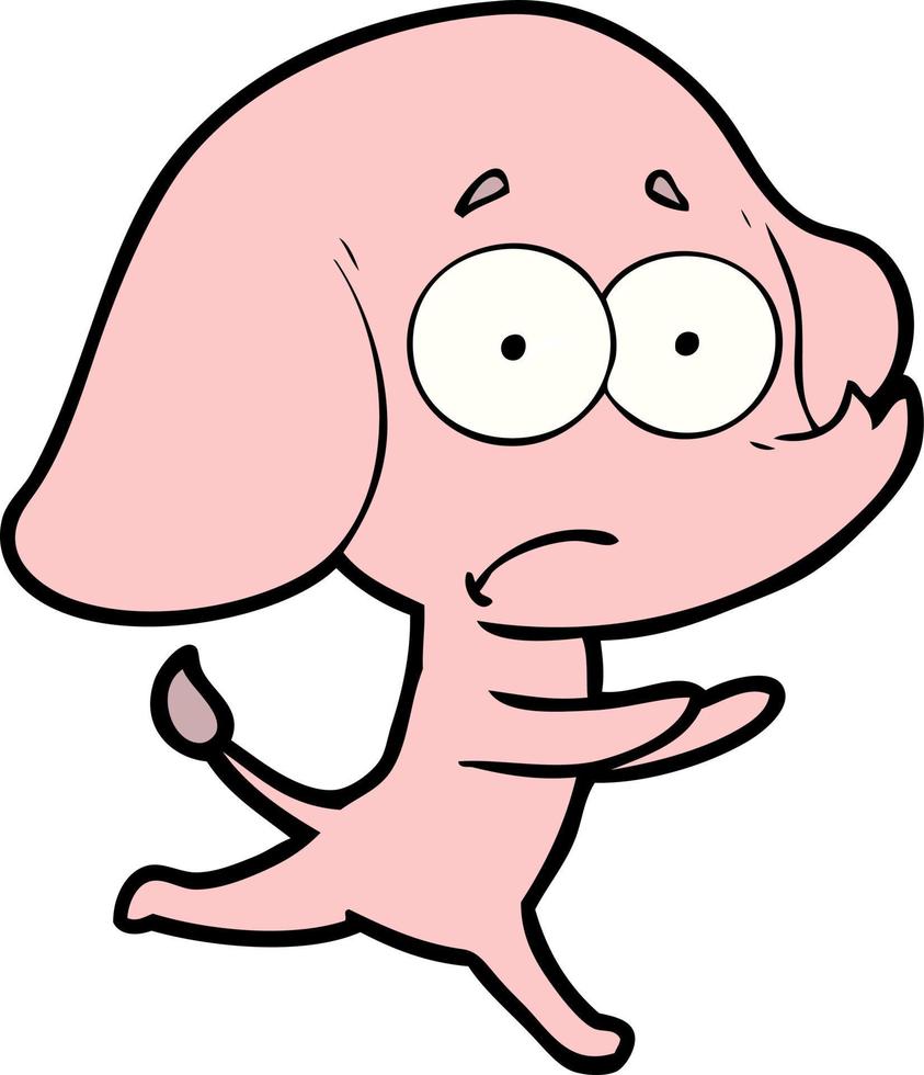 Vector elephant character in cartoon style