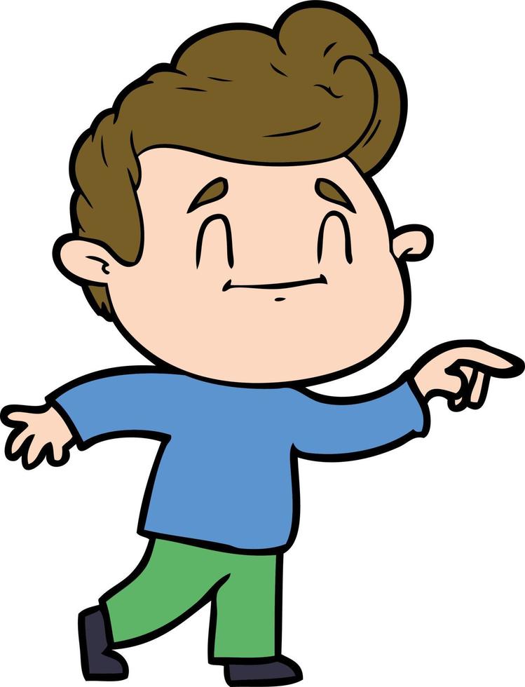 Vector boy character in cartoon style