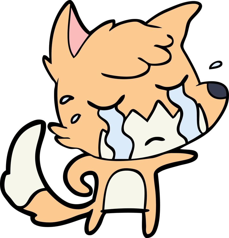 Vector fox character in cartoon style