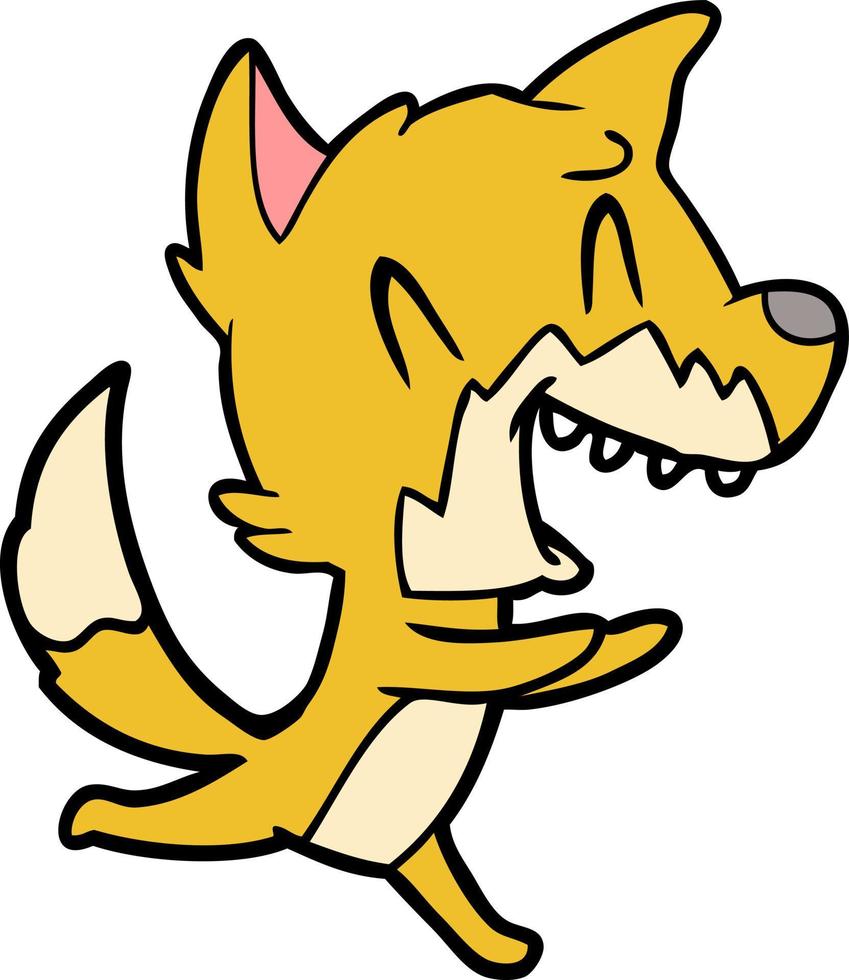 Vector fox character in cartoon style