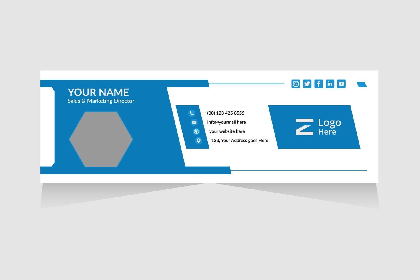 Modern And Minimal Business Email Signature Template 13691403 Vector modern-and-minimal-business-email-signature-template-13691403-vector