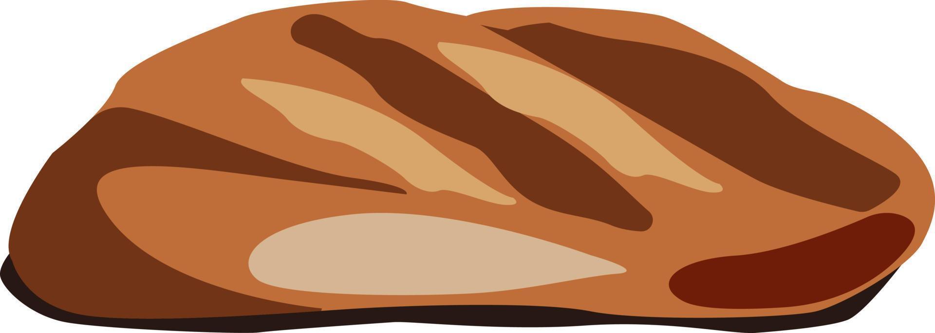 Bread, illustration, vector on white background.