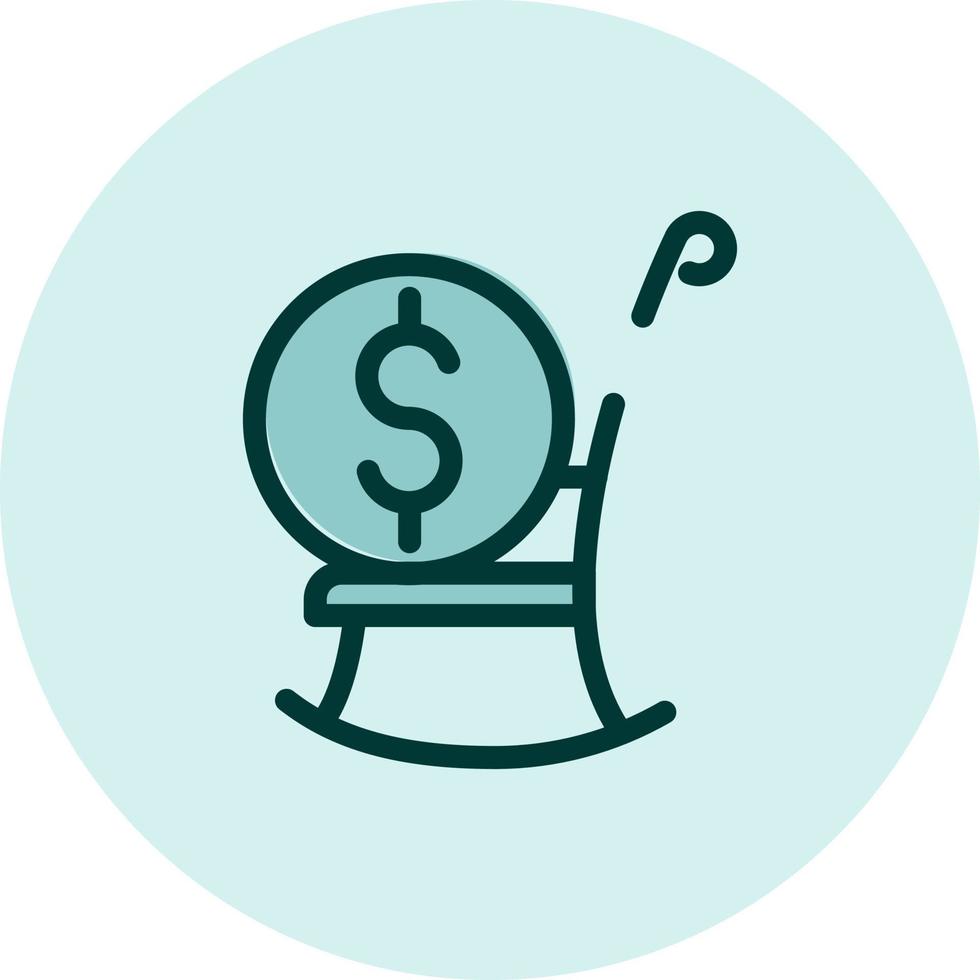 Employee benefits retirement plan, illustration, vector on a white background.