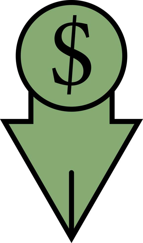 Financial transfer, illustration, vector on a white background.