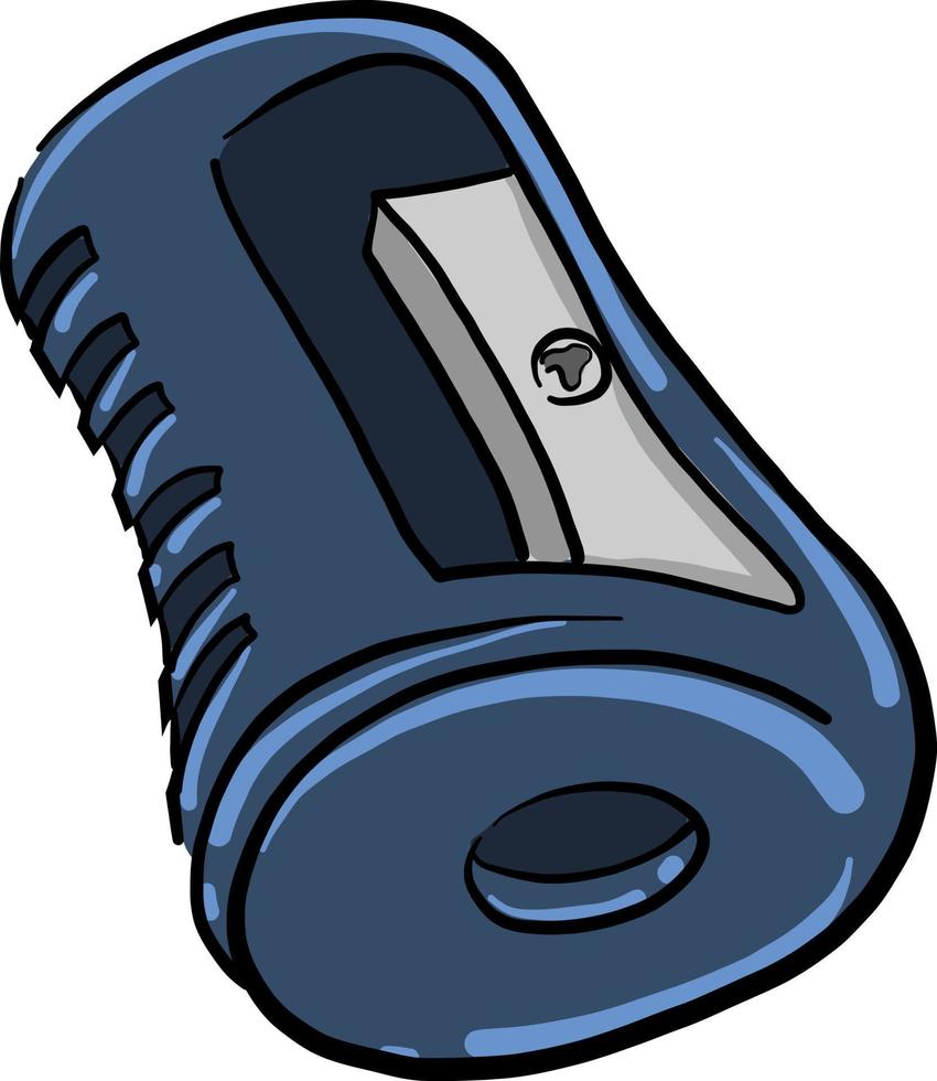 Pencil sharpener, illustration, vector on white background