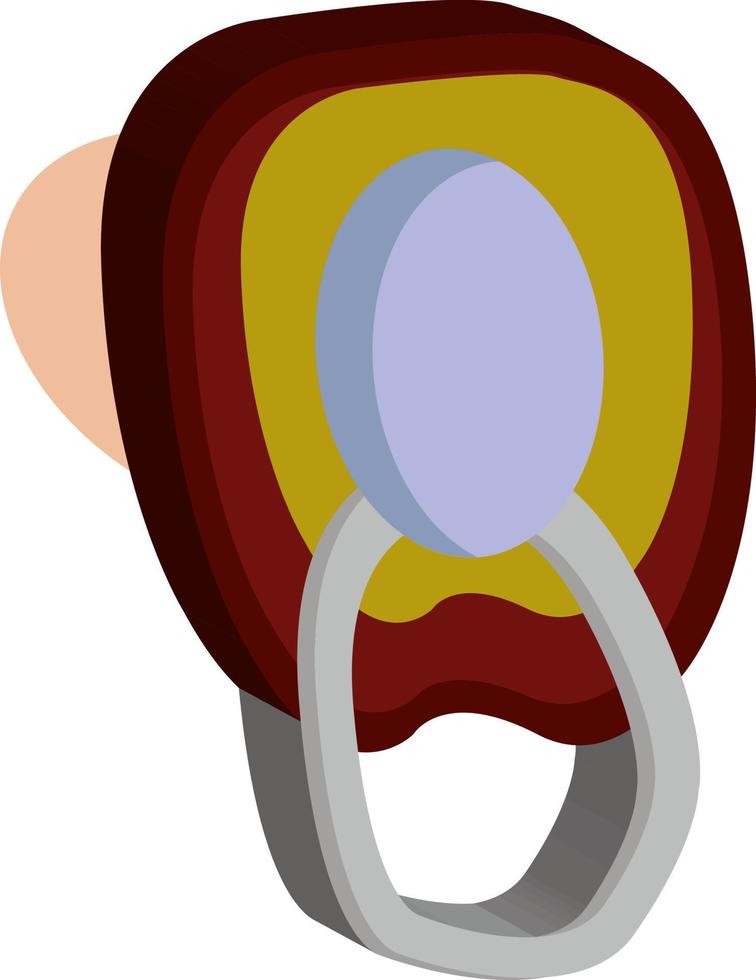 Baby nipple, illustration, vector on white background.