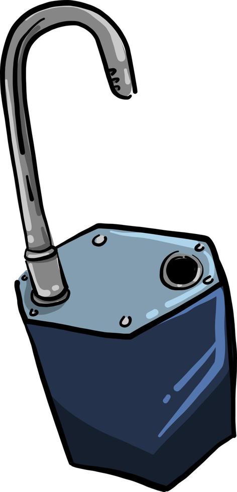 Lock pad, illustration, vector on white background