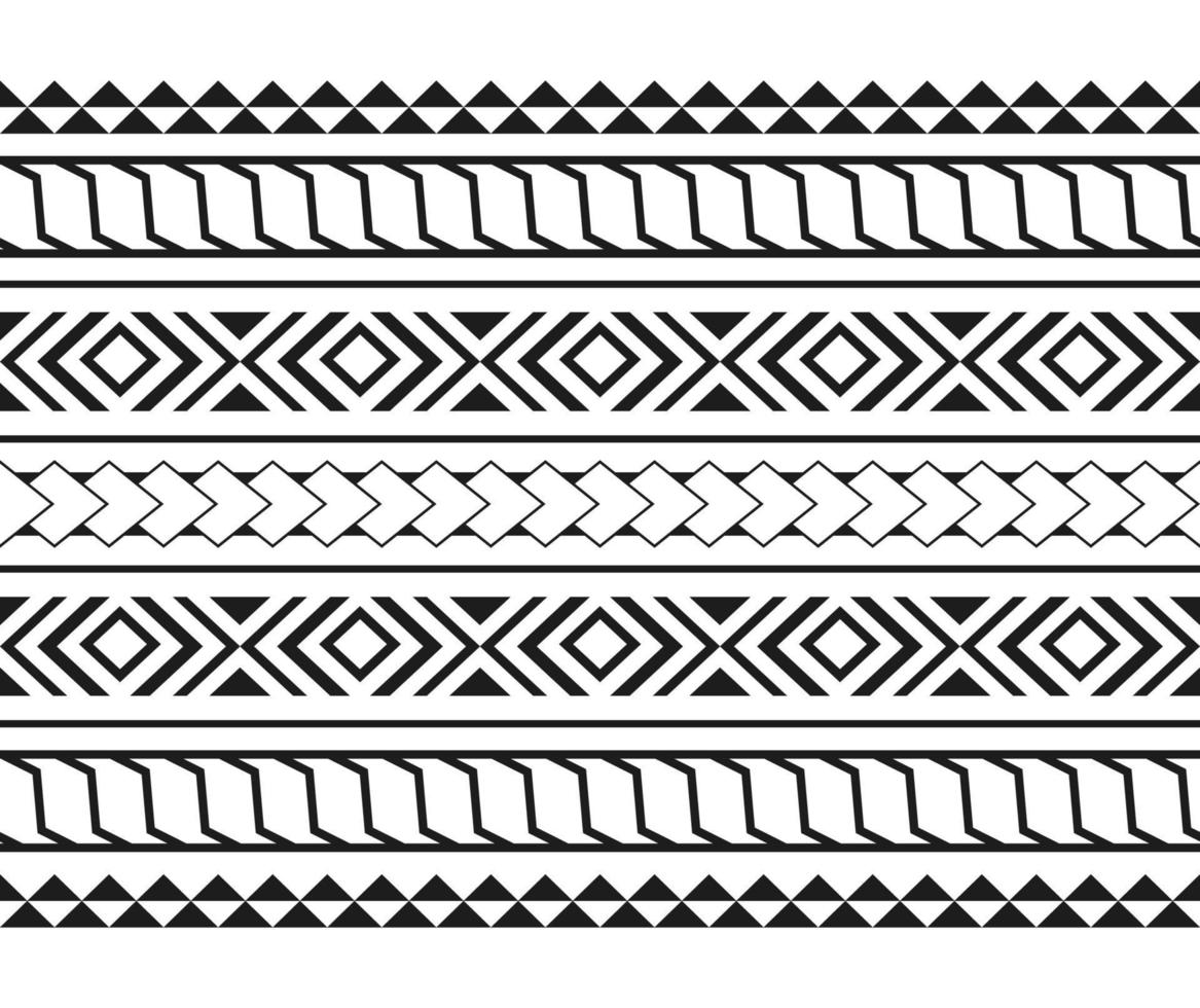 patrón sin costura tribal maorí polinesio. fondo para tela, papel tapiz, plantilla de tarjeta, papel envolvente, alfombra, textil, cubierta. patrón de estilo de tatuaje étnico vector