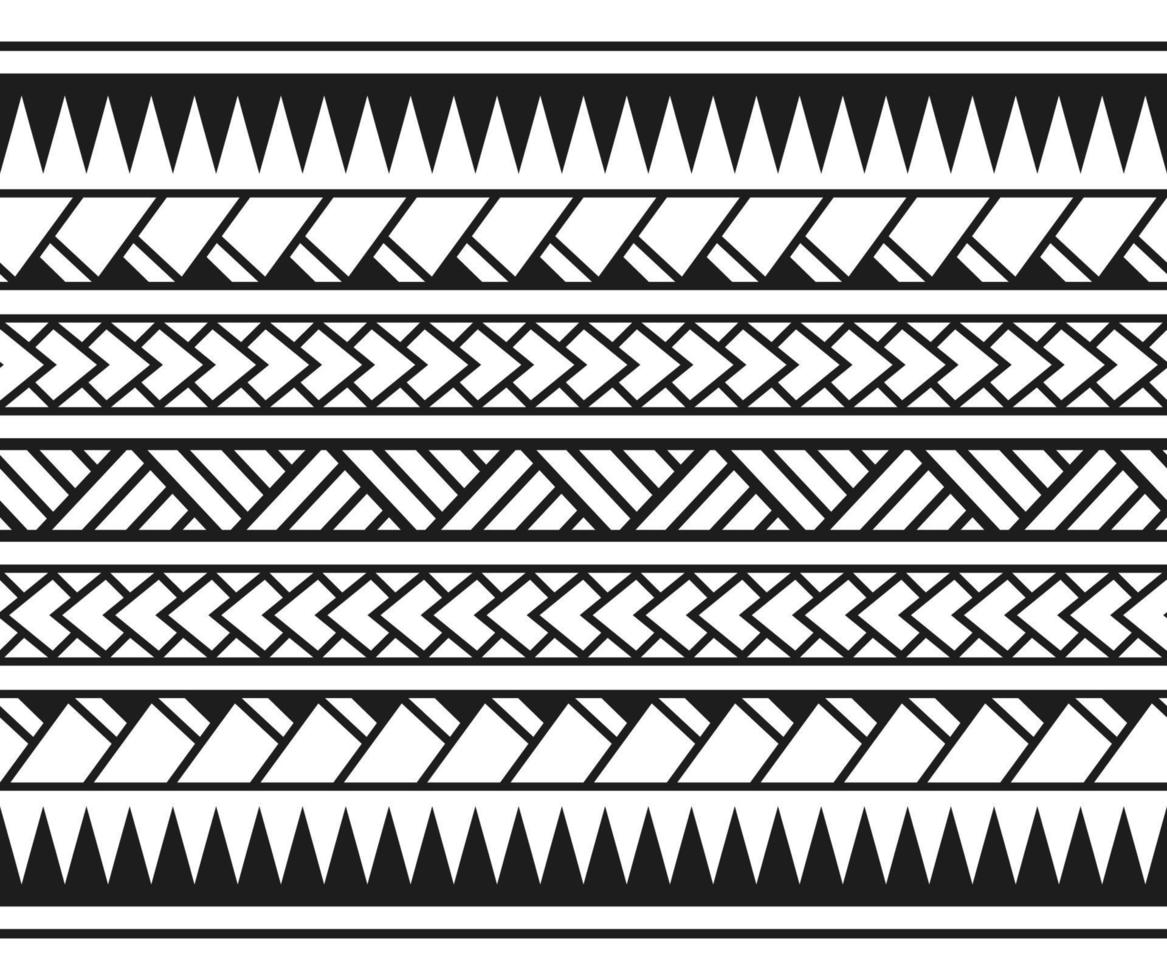 Polynesian Maori tribal seamless pattern. Background for fabric, wallpaper, card template, wrapping paper, carpet, textile, cover. ethnic tattoo style pattern vector