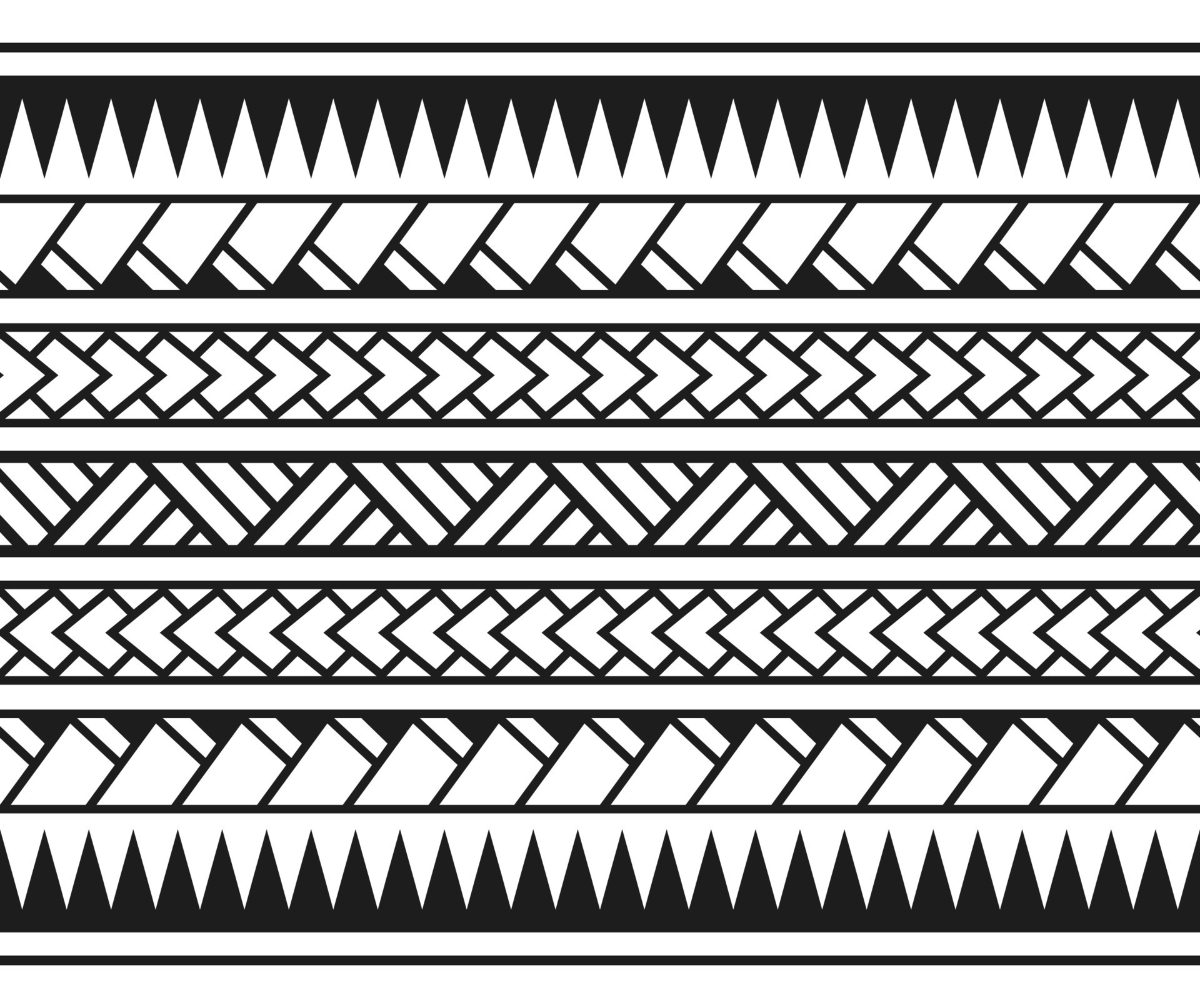 Polynesian Maori tribal seamless pattern. Background for fabric