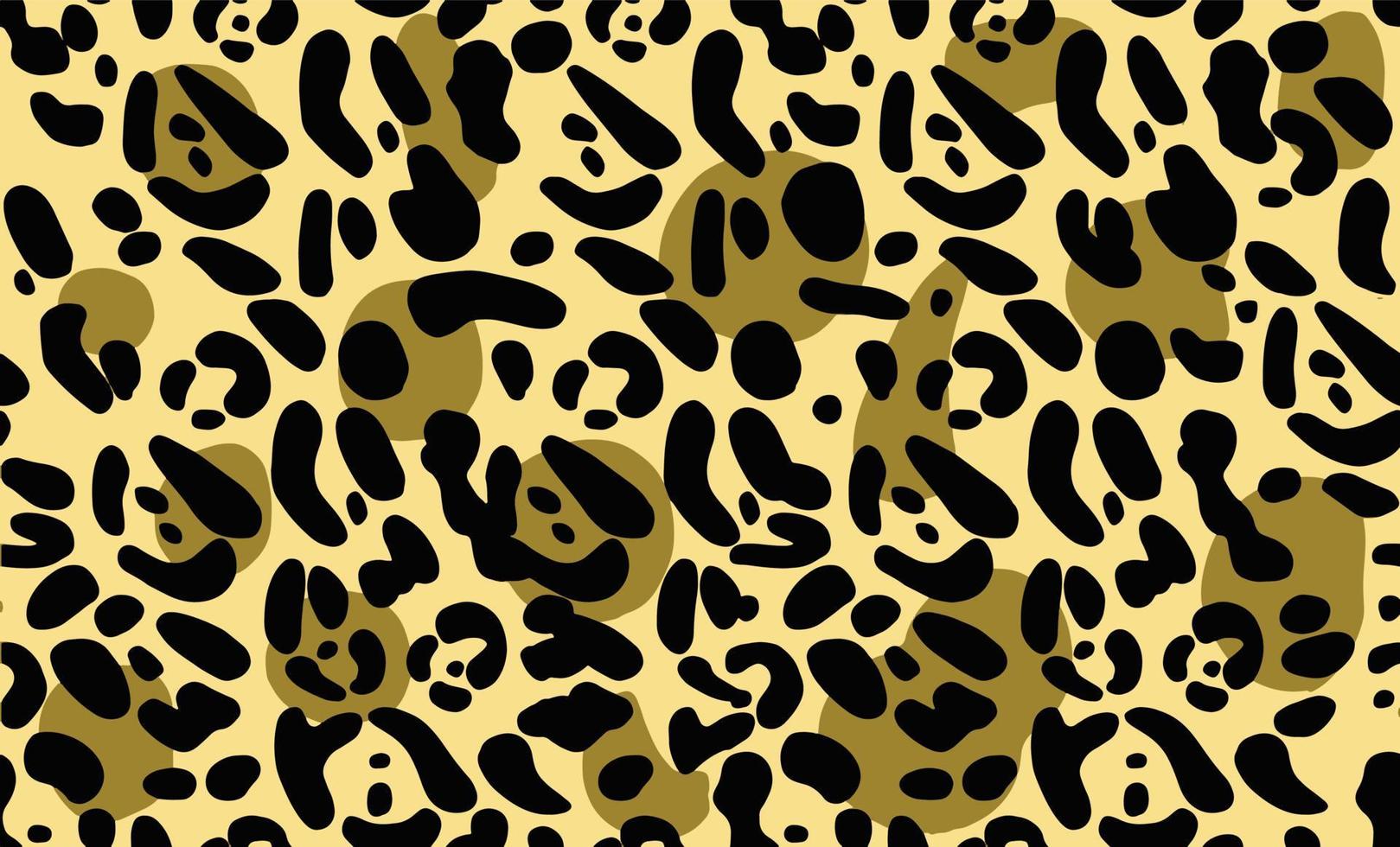 patrón de leopardo sin fisuras. diseño vectorial moderno para web e impresión. textiles hechos a mano, telas y papel pintado. colores contemporáneos. ilustración vectorial vector