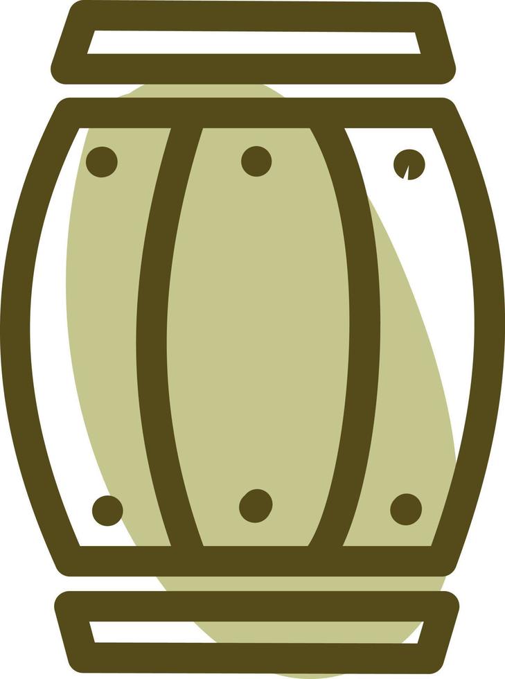 Gardening barrel, illustration, vector on a white background.