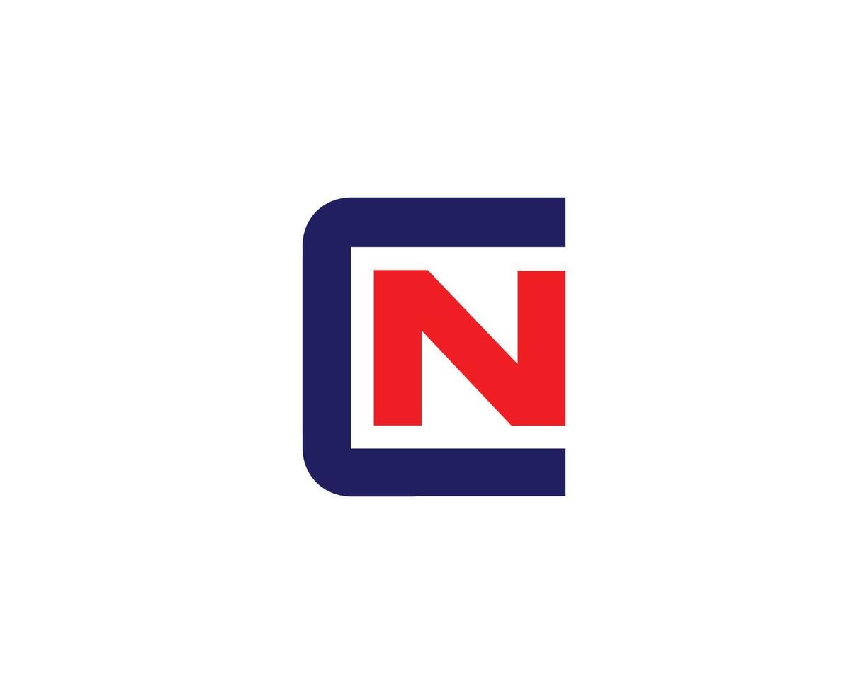 CN NC Logo design vector template