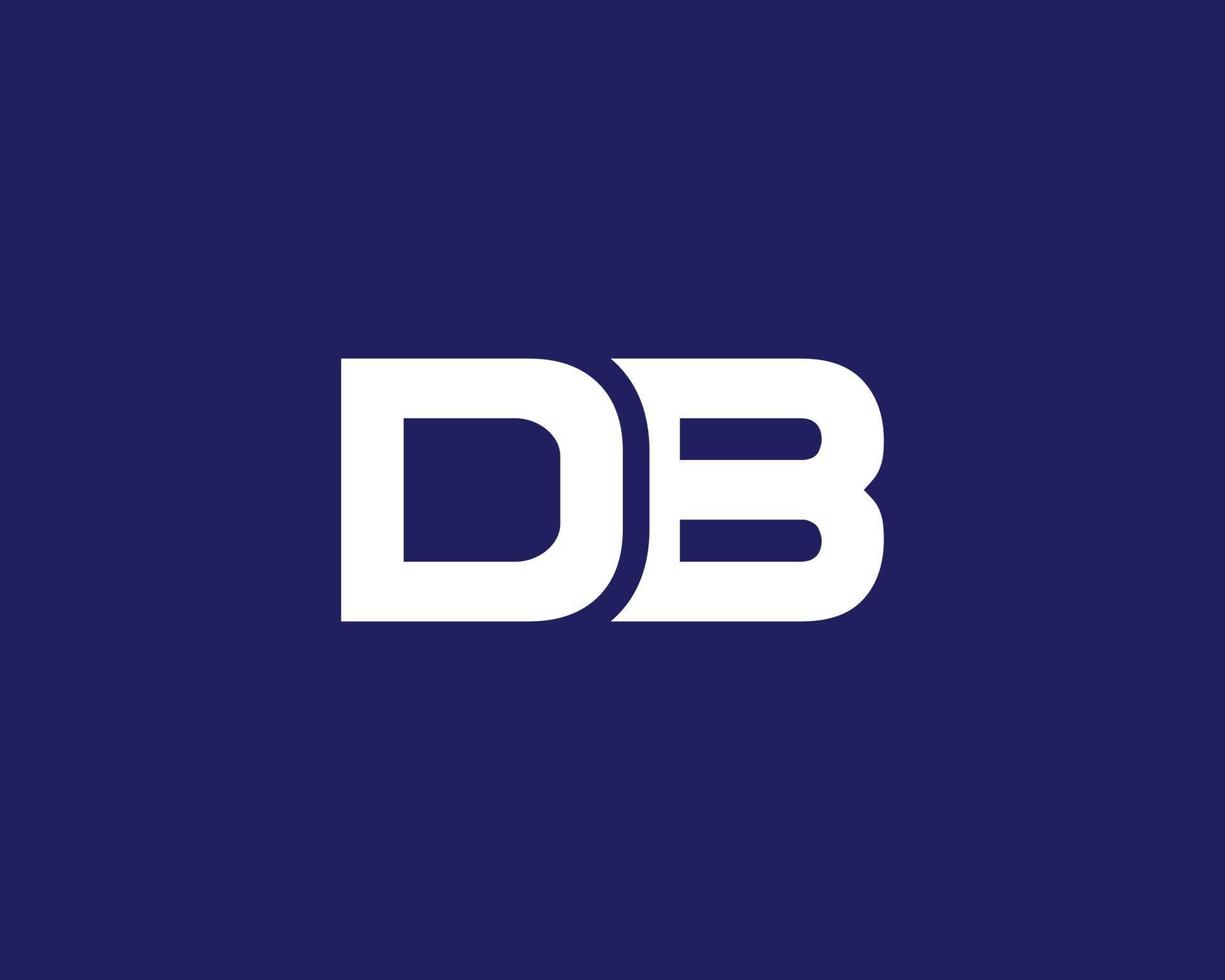 plantilla de vector de diseño de logotipo db bd